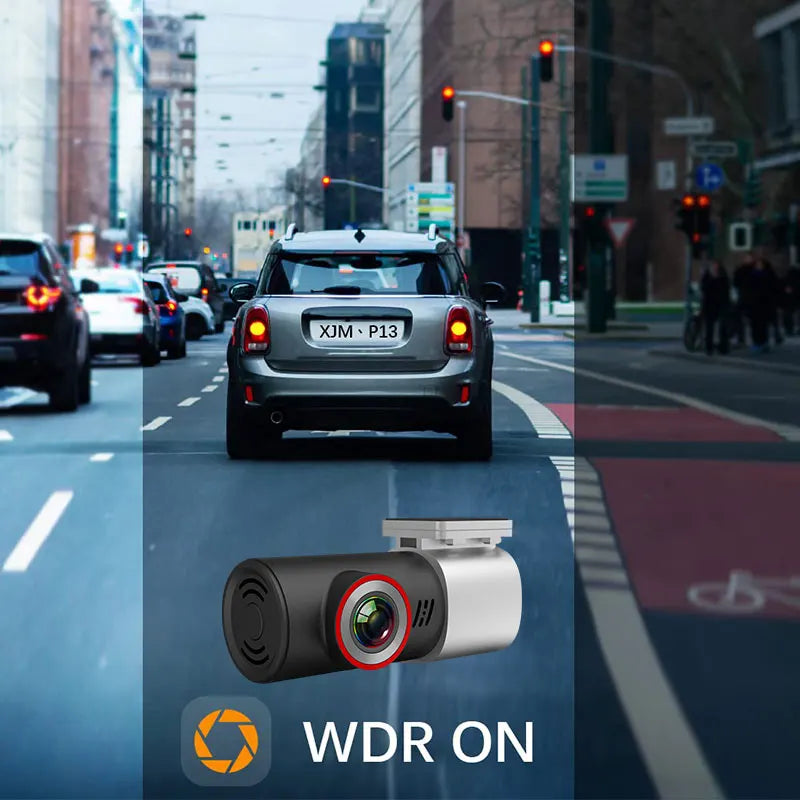Dash Cam 1080P Video Recorder Wifi APP Control 360° Rotating Lens Loop Recording Night Vision for Dash Car Camera
