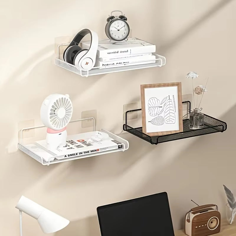Wall-Mounted Router Shelf No-Drill - Stainless Steel 