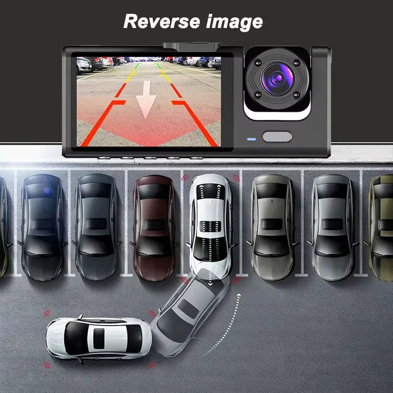 1080P Car Dvr 2/3 Camra Dash Cam for Cars Camera for Vehicle Recorder Video Front Optional Rear Camera Night Vision Dashcam