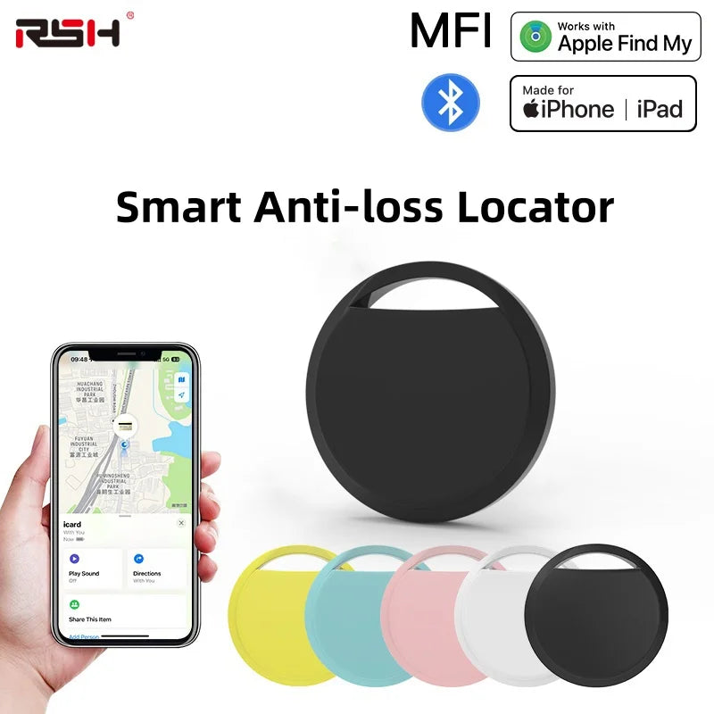 GPS Smart Air Tag Bluetooth Anti-Loss Device Smart Tracker for Keys Luggage Wallet Smart Tag Works with Apple Find My (Ios Only)