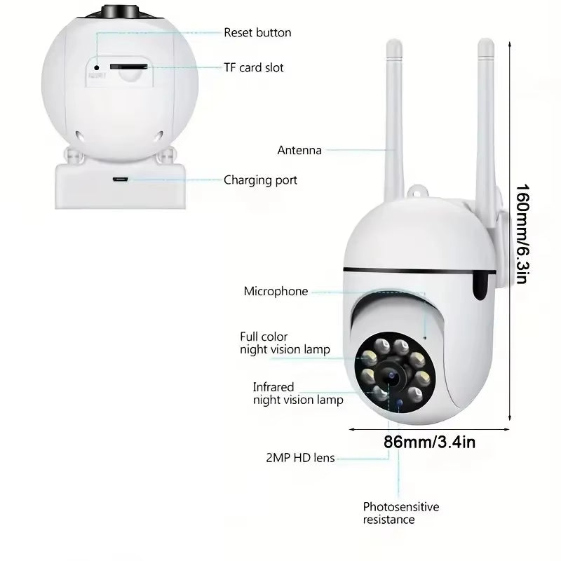 A7 Wireless Monitoring Camera 360 Degree Intercom 1080P Home Security Camera Remote HD Night Vision Camera Monitor Smart Home