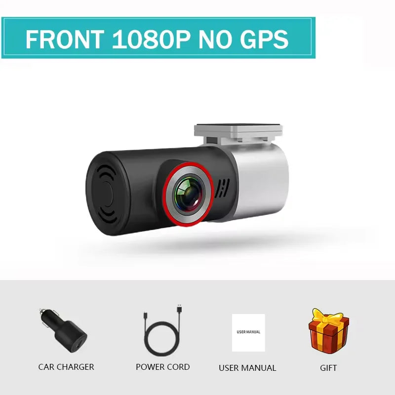 Dash Cam 1080P Video Recorder Wifi APP Control 360° Rotating Lens Loop Recording Night Vision for Dash Car Camera