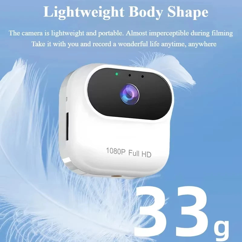 Wifi Mini Wireless Monitoring Smart Home Security Camera Pet Portable Outdoor Magnetic Camera Cycling Recorder Pocket Camera
