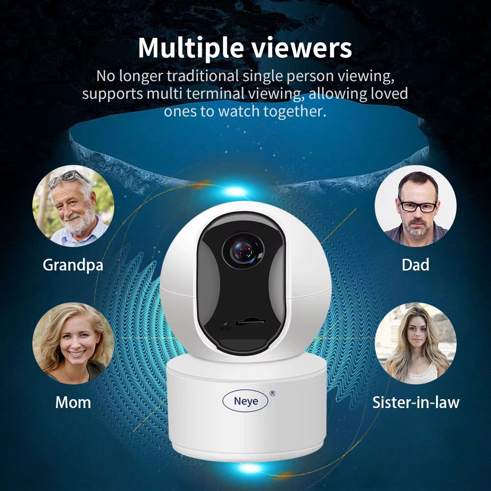 Neye S5 8MP 4K Wifi Security Camera Home Indoor Baby Monitor 360 ° Panoramic Camera CCTV Smart Home Security