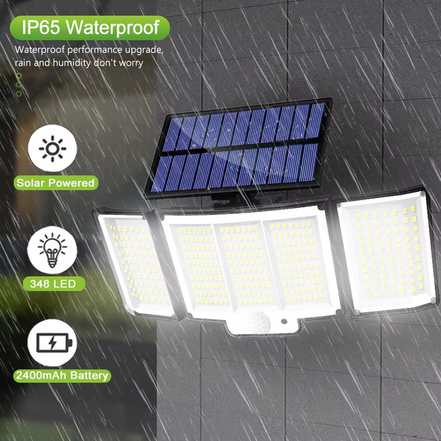 Solar Outdoor Motion Sensor Lights 348/328 LED 
