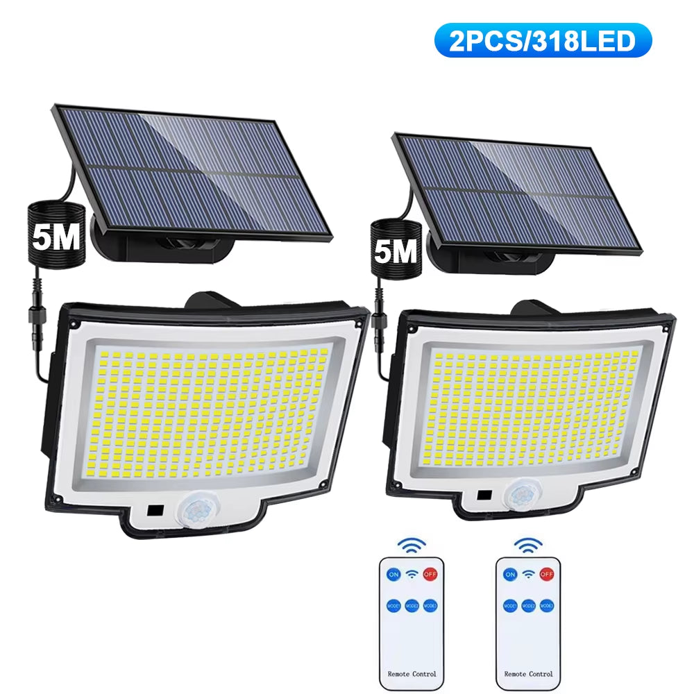  Super Bright 3 Modes Motion Sensor - Wall Lamp IP65 Waterproof with Remote