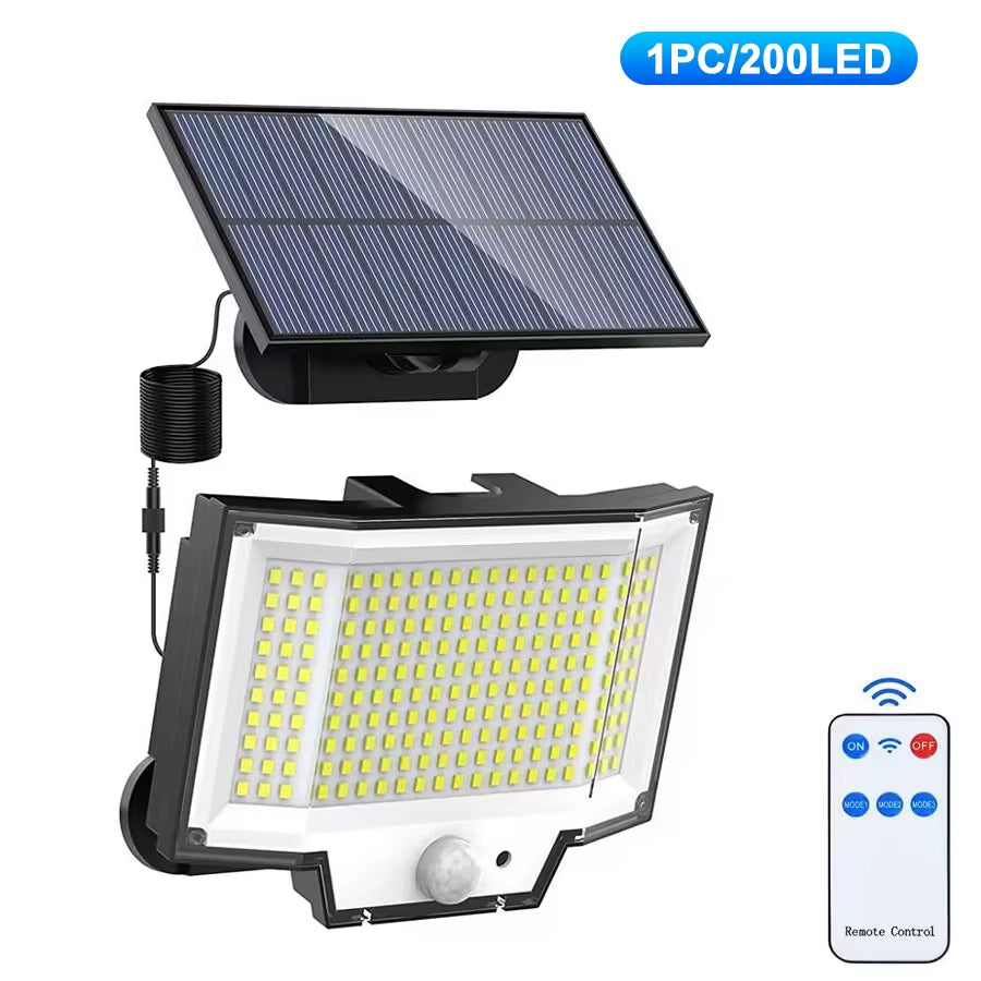  Super Bright 3 Modes Motion Sensor - Wall Lamp IP65 Waterproof with Remote