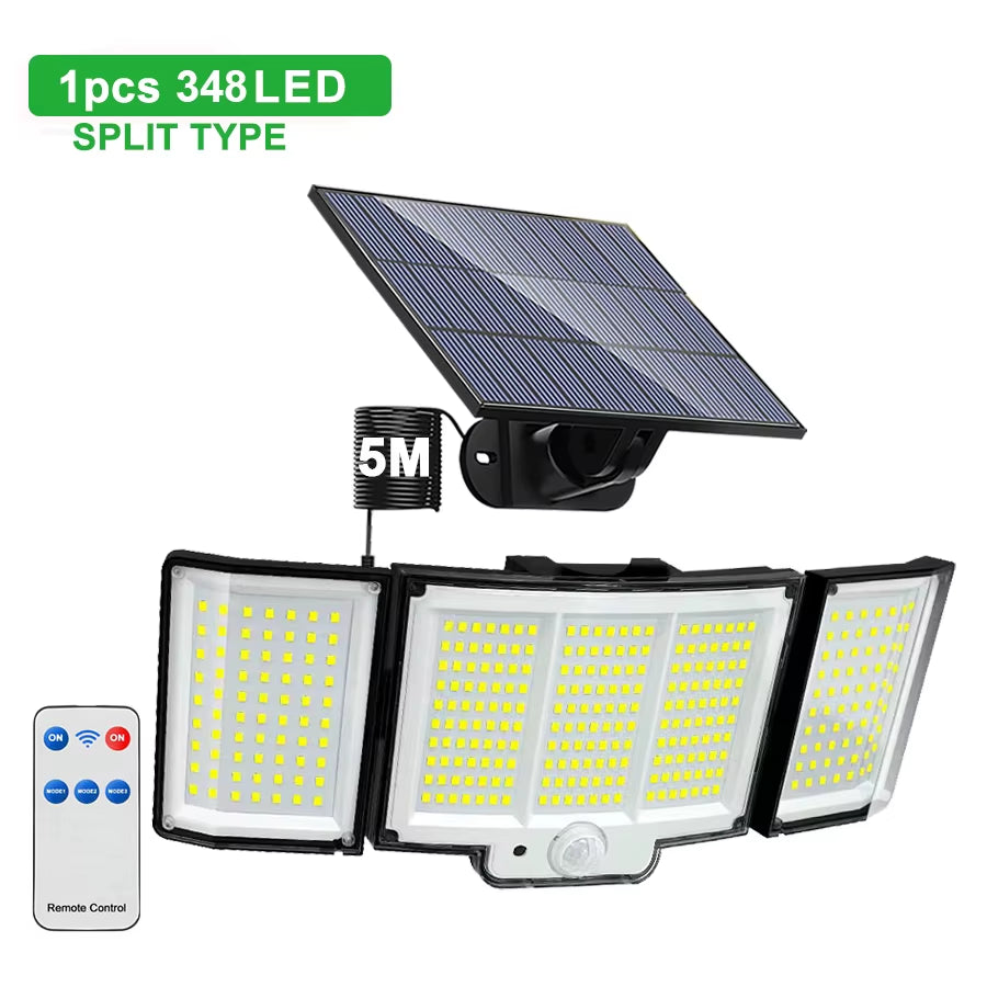 Solar Outdoor Motion Sensor Lights 348/328 LED 