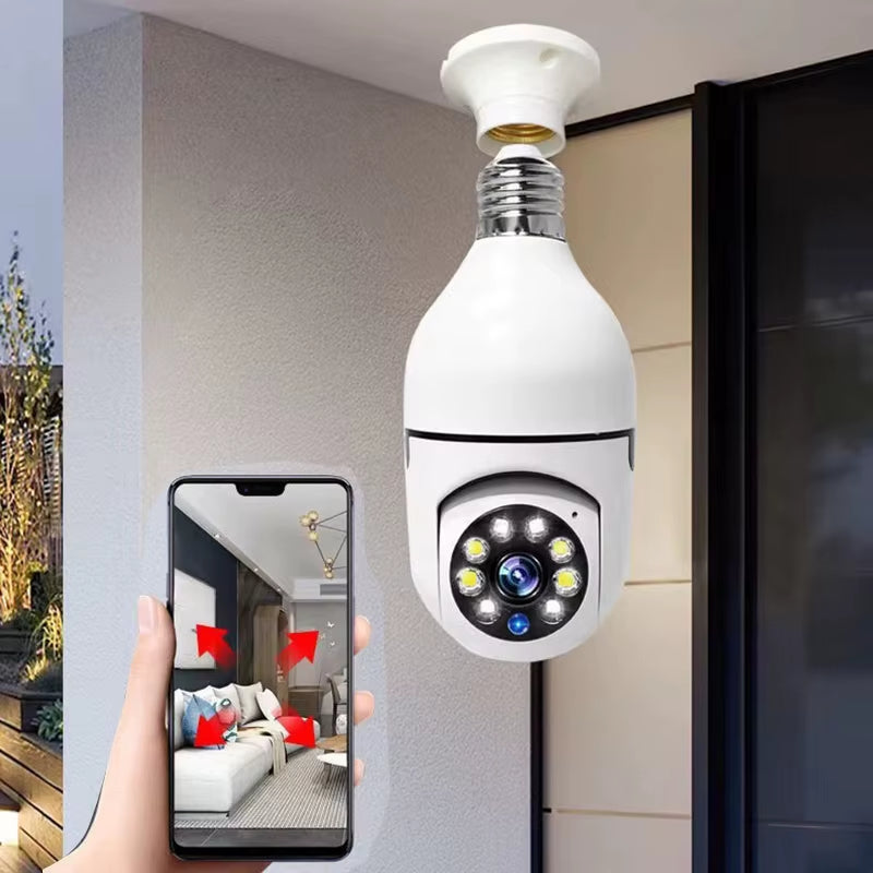 Wifi IP E27 Bulb Surveillance Camera Night Vision Wireless Home Camera CCTV Video Security Protection Baby Mini Cam