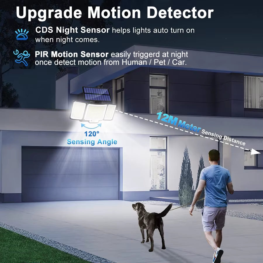 Solar Outdoor Motion Sensor Lights 348/328 LED 