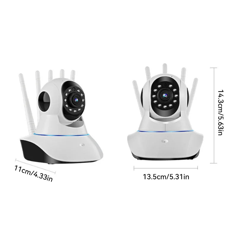 Wifi Camera 1080P HD Night Vision Baby Pet Safety Monitor 360Degree Rotation Auto Tracking Smart Home Security Protection 2025