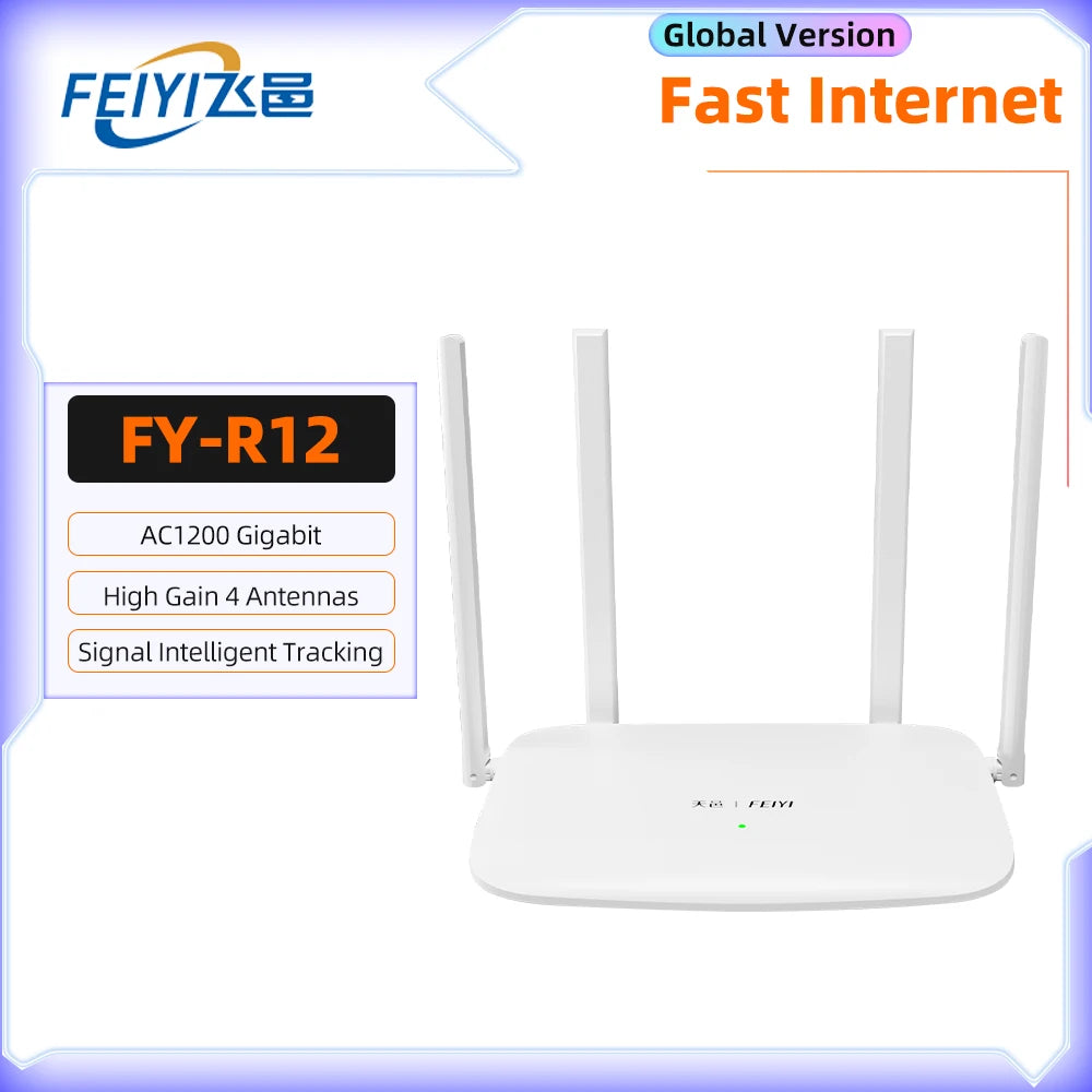 Wifi Router 2.4G 5G Dual-Band Network 802.11Ac Wifi Amplifier Router