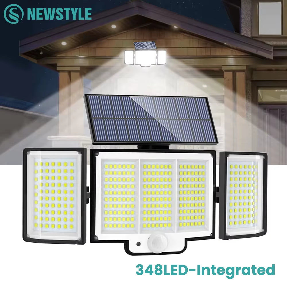 Solar Outdoor Motion Sensor Lights 348/328 LED 