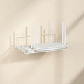 Wall-Mounted Router Shelf No-Drill - Stainless Steel 
