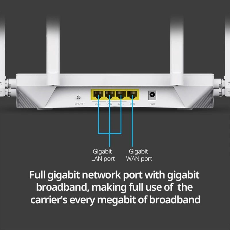 Wifi Router 2.4G 5G Dual-Band Network 802.11Ac Wifi Amplifier Router
