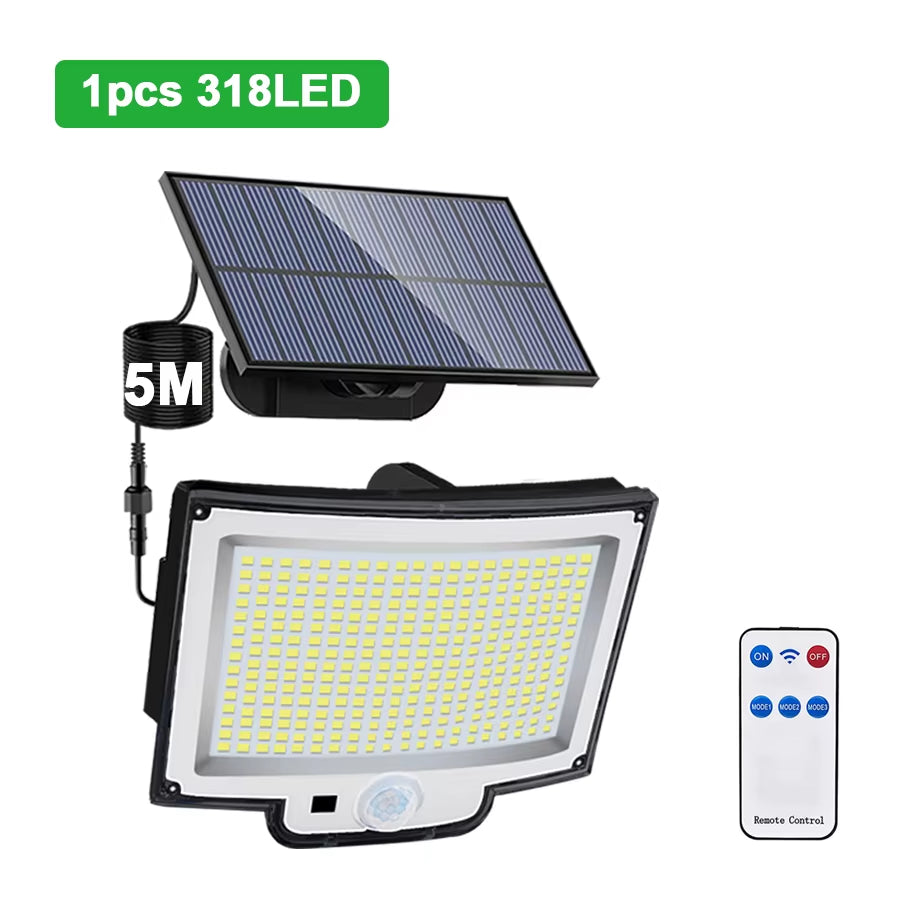 Solar Outdoor Motion Sensor Lights 348/328 LED 