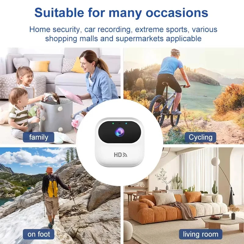 Wifi Mini Wireless Monitoring Smart Home Security Camera Pet Portable Outdoor Magnetic Camera Cycling Recorder Pocket Camera