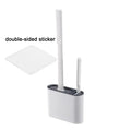 Silicone Toilet Brush Wall Mounted Toilet Brush Long Handled Toilet Brush Quick Drying for Corner Cleaning Household Bathroom