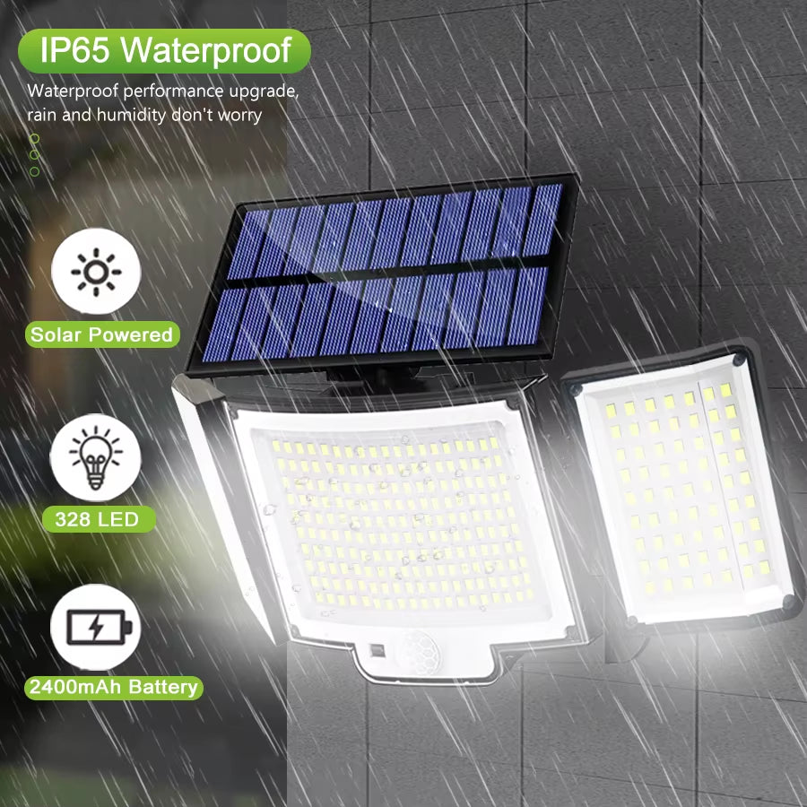 Solar Outdoor Motion Sensor Lights 348/328 LED 